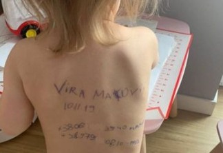 DESESPERO: mãe escreveu dados pessoais nas costas da filha por medo de perder menina no conflito