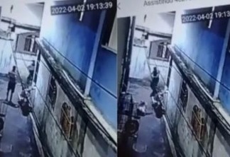 Câmera de segurança flagra homem sendo baleado por PM após se render - VEJA VÍDEO