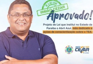 Projeto de Lei que institui 'Abril Azul' na Paraíba é aprovado por unanimidade e deve promover ações de conscientização sobre o Autismo