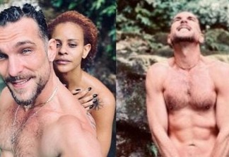 Ex-ator da Globo e esposa aparecem nus em piscina natural e são censurados na internet: "Não pode naturalismo"