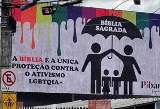 Igreja Batista instala outdoor contra ativismo LGBT e é acusada de homofobia