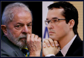 O ex-presidente Lula e o procurador Deltan Dallagnol.