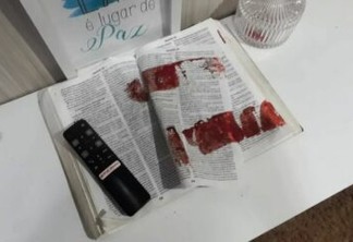 NA PARAÍBA: Obreiro de igreja evangélica é suspeito de matar a mulher e limpar faca suja de sangue em Bíblia
