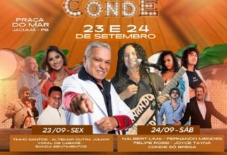 Prefeitura de Conde realiza em setembro o Festival do Inhame e Brega Conde com show de Fernando Mendes
