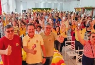 Com presença de Roberto Paulino e Sandro Mendes, Tião Gomes recebe apoio de diversas lideranças, em Guarabira