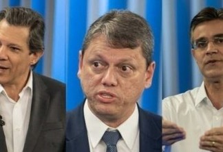 PESQUISA GOVERNO DE SP: Haddad tem 36%, Tarcísio, 21%, e Rodrigo, 14%, mostra Ipec