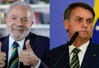 Ipec com eleitores da PB: Lula tem 68%, e Bolsonaro, 32% na projeção de votos válidos