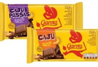 Anvisa proíbe comercialização de dois lotes de chocolates da marca Garoto; veja o motivo