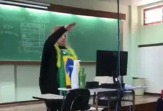 Professora que fez gesto nazista em escola é demitida