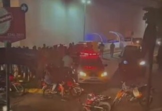 Tiroteio na entrada do Manaíra Shopping deixa dois feridos: VEJA O VÍDEO