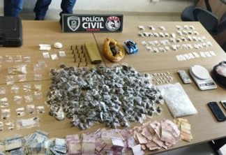 Polícia prende três suspeitos de tráfico de drogas, em João Pessoa