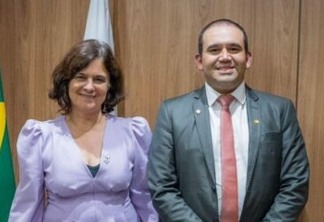 Ministra da Saúde recebe o secretário de Saúde da PB Jhony Bezerra e elogia Opera Paraíba; VEJA VÍDEO