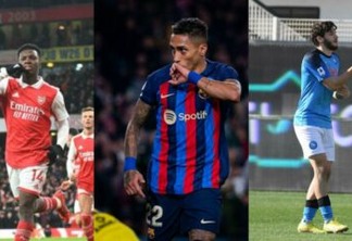 Fotos: Arsenal, Barcelona e Napoli/Reprodução