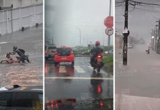 CAOS EM JOÃO PESSOA: população enfrenta alagamentos e grandes transtornos após fortes chuvas; veja pontos de acúmulo de água