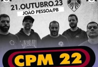 CPM 22 leva o rock nacional ao Esporte Clube Cabo Branco com show imperdível em João Pessoa