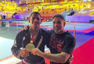 Atleta paraibano Jeferson Santos conquista título mundial de jiu-jitsu em Dubai