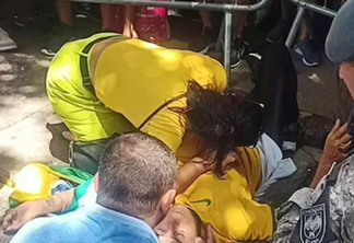 Mulher cai de árvore e sofre perfuração no pulmão em ato de Bolsonaro - VEJA VÍDEO