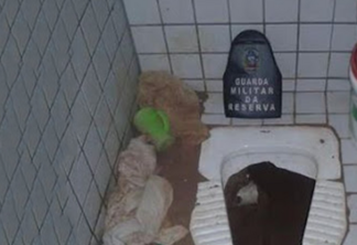 Detentos cavam túnel por dentro de vaso sanitário para fugir de Cadeia Pública na PB