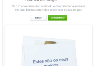 Facebook cria vídeo automático para celebrar o Dia do Amigo
