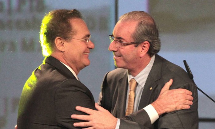 Renan e Cunha querem prefeitos contra ajuste fiscal