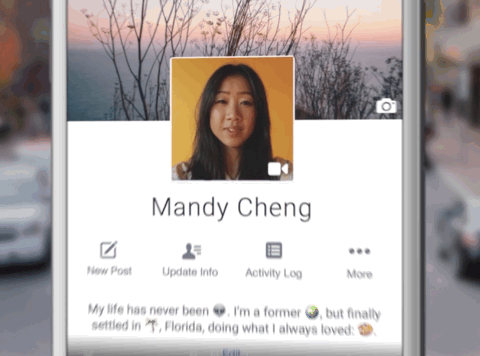 Facebook vai aceitar mini vídeos como foto de perfil, confira as mudanças