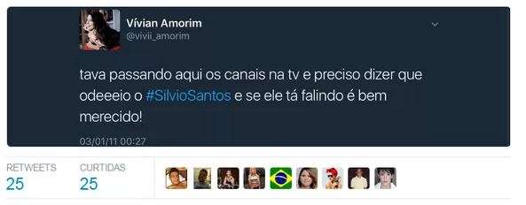 Nova BBB já declarou ódio a Silvio Santos na internet