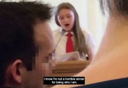 VEJA VÍDEO: Garota de 12 anos assume a homossexualidade diante da igreja