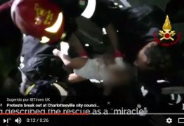 Bebê é resgatado com vida de escombros após terremoto em ilha da Itália – VEJA VÍDEO