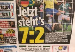 Jornal alemão volta a provocar brasileiros: ‘Agora está 7 a 2’