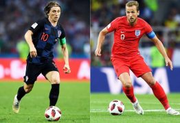 Croácia e Inglaterra disputam a chance de enfrentar a França na final