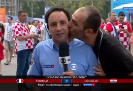 Repórter da Globo é beijado por um homem ao vivo durante cobertura da final