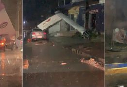 VEJA VÍDEOS: Chuvas e ventos fortes causaram destruição no sertão da Paraíba