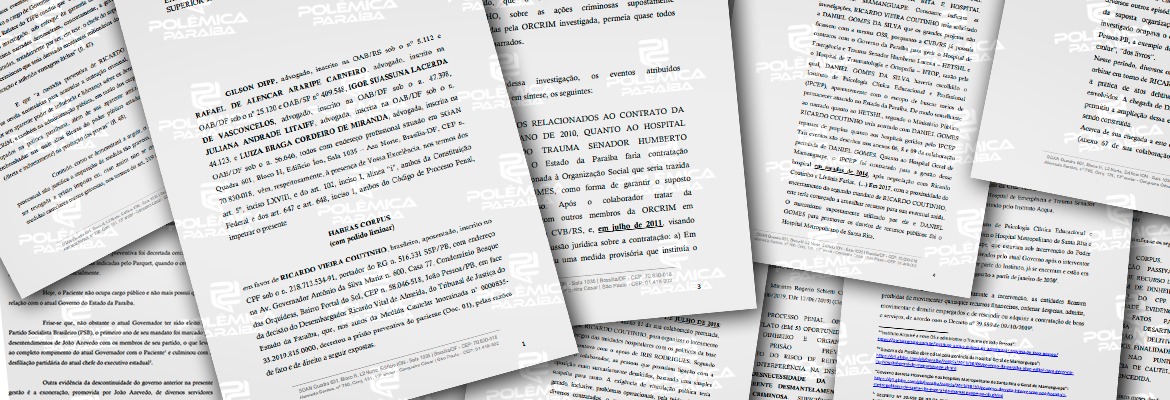 WhatsApp Image 2019 12 19 at 09.52.39 - Defesa de Ricardo Coutinho apresenta pedido de habeas corpus preventivo para ex-governador - VEJA DOCUMENTO COMPLETO