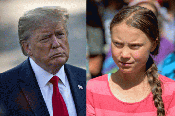 Trump ironiza Greta Thunberg e diz que nomeação da Time é “ridícula”