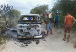 Transporte escolar pega fogo durante trajeto em São Vicente do Seridó – VEJA VÍDEO