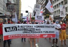 NÃO AOS CORTES: Servidores públicos fazem greve contra PEC da reforma administrativa