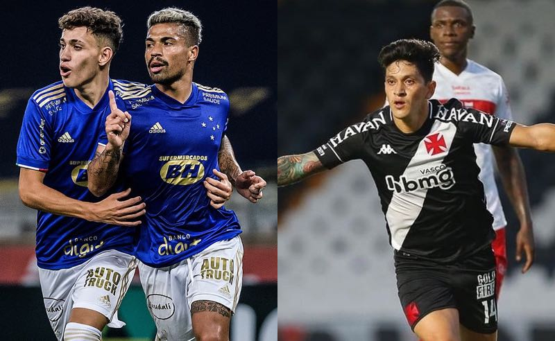 Cruzeiro e Vasco comemoram na Série B 2262021 - ANO DE INCERTEZAS NO ESPORTE: confira os principais acontecimentos do Futebol Brasileiro em 2021