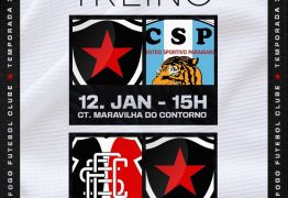 Botafogo-PB enfrentará CSP e Santa Cruz nos dois primeiros amistosos da temporada