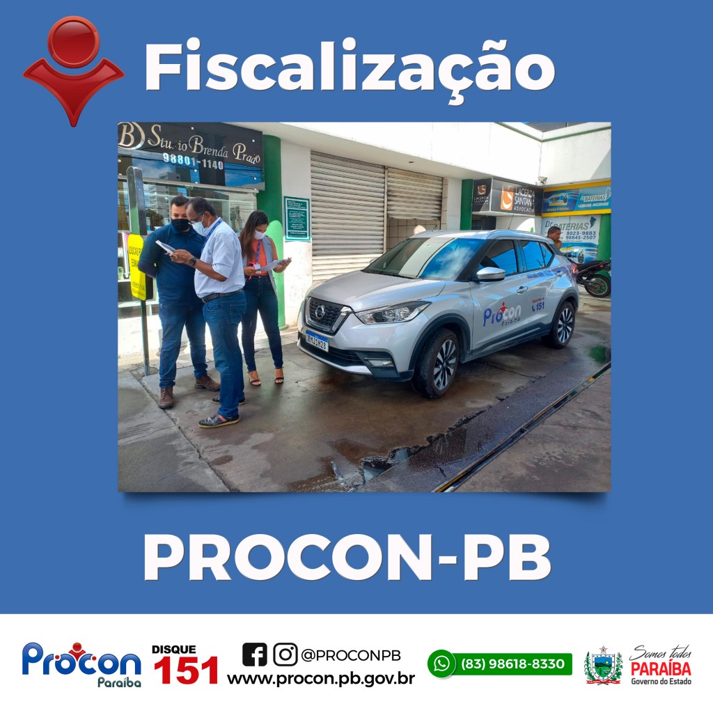 arte - Procon-PB fiscaliza 53 estabelecimentos comerciais em João Pessoa, Cabedelo, Conde, Lucena e Pitimbu