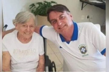 jair bolsonaro e a mae Olinda Bolsonaro 360x240 - Mãe de Jair Bolsonaro está internada em hospital no interior de São Paulo
