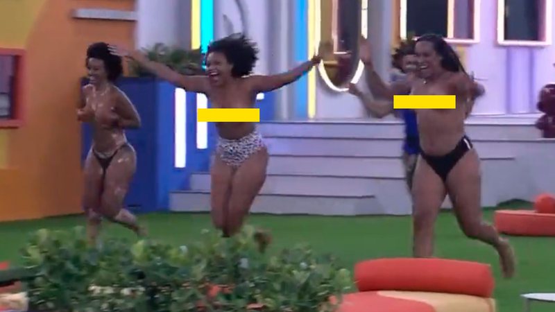 WhatsApp Image 2022 02 02 at 09.39.30 - Trio comemora salvação do paredão com topless na piscina - VEJA VÍDEO