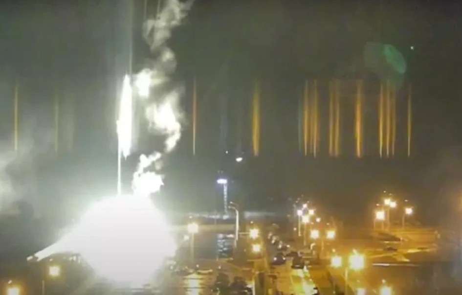 imagem 2022 03 03 222628 - Incêndio atinge usina nuclear após ataque russo, diz prefeito