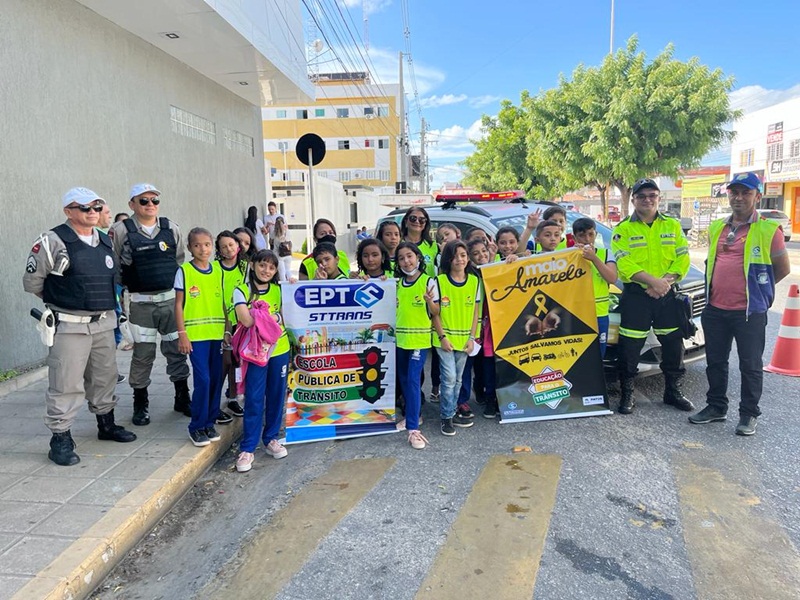 ESCOLA ALIRIO WANDERLEY 16 - Projeto Agente de Trânsito Mirim leva boas práticas para os alunos das escolas municipais