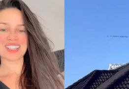 Juliette ganha declaração de fãs em faixa puxada por avião