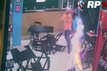 Garçom ateia fogo em colega de trabalho após briga dentro de lanchonete: VEJA O VÍDEO