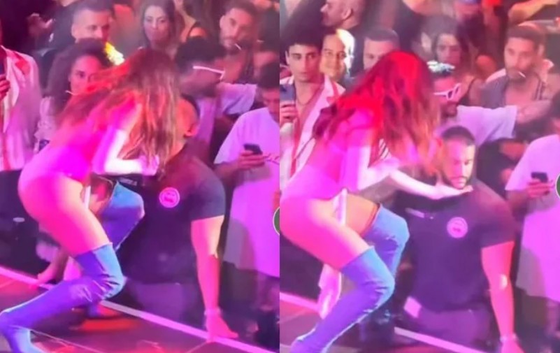 Capturar 28 - Vídeo em que Anitta aparenta beijar segurança viraliza; cantora nega - CONFIRA