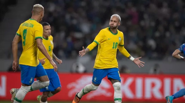 neymar brasil - Com mais um gol de pênalti de Neymar, Brasil vence Japão em amistoso preparatório para Copa