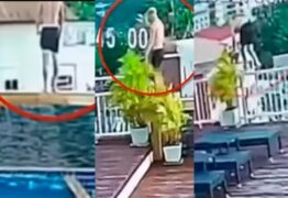 TRAGÉDIA: Câmera de segurança flagra turista caindo de parapeito hotel; homem não resistiu aos ferimentos- VEJA VÍDEO