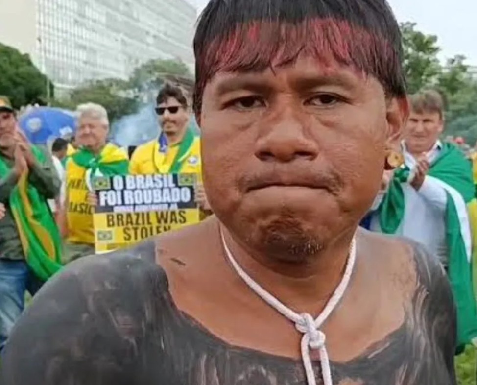 Capturar 52 - Indígena bolsonarista extremista preso pela PF atacou urnas e xingou Lula e Moraes