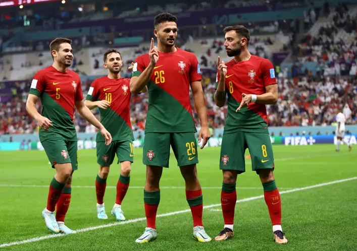 portugal - Sem CR7 de titular, Portugal goleia a Suíça por 6 a 1 e avança para as quartas de final